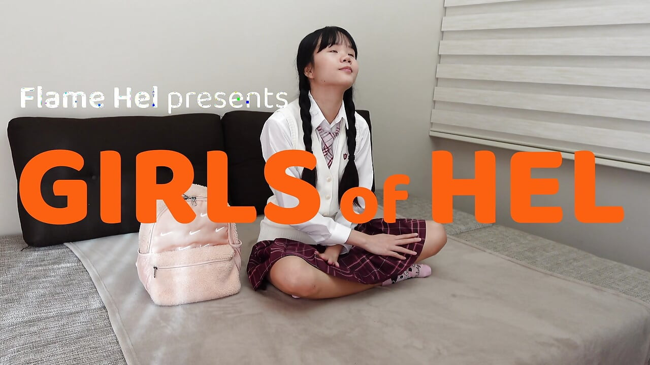 Asian schoolgirl turns into a little asian slut - cuffed and fucked by bwc