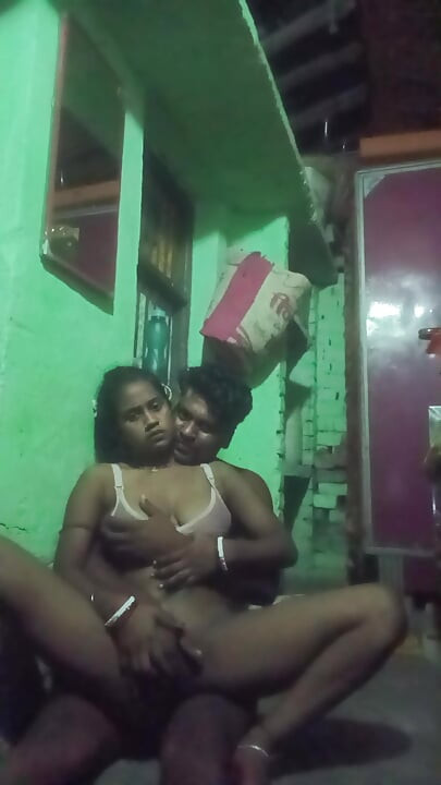 There was no one in the house, suddenly the husband came into the house and locked it and took the wife to the bed, after going to bed, he fell into full romance