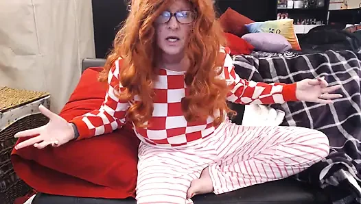 Dump truck looking redhead