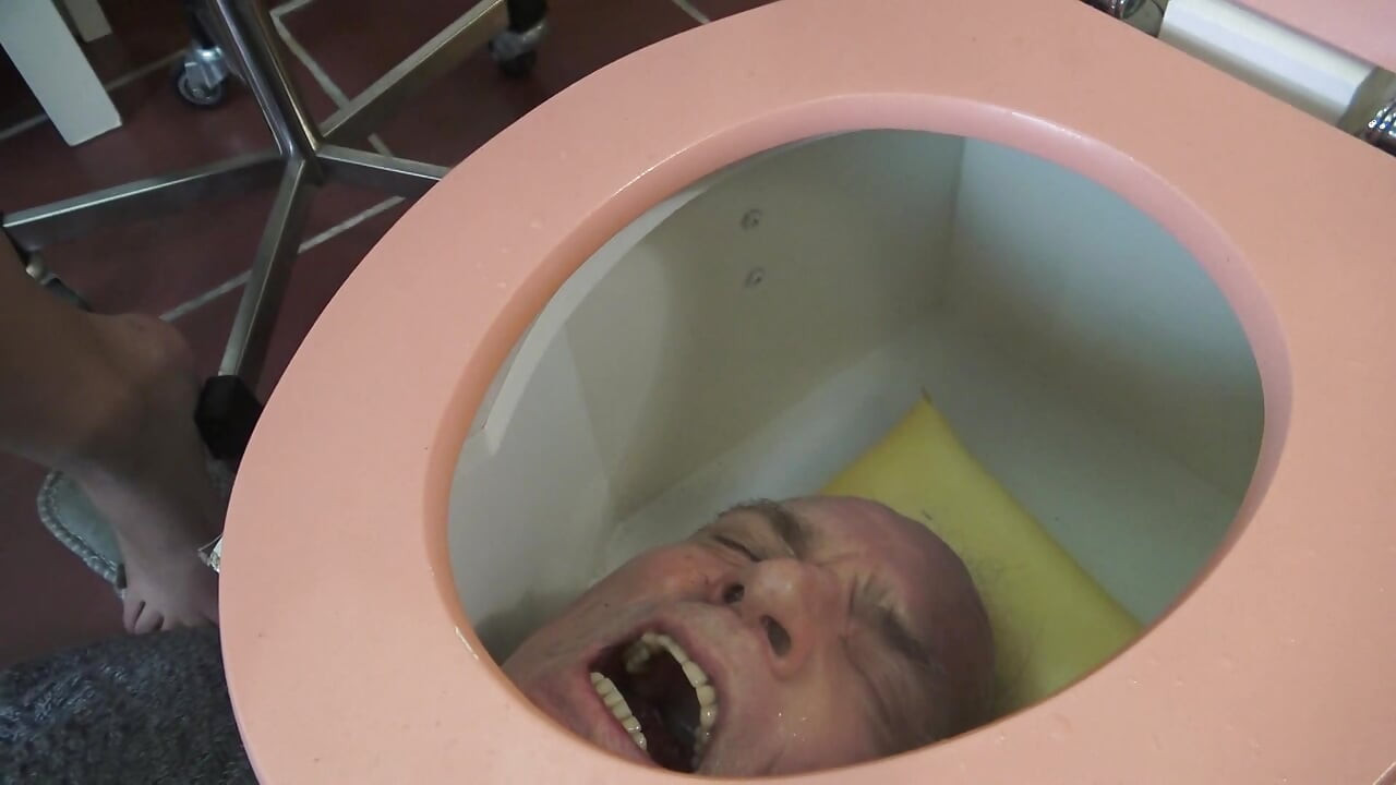 toilet slave foot torment