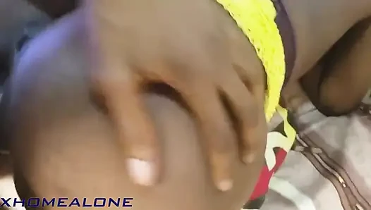 Ebony MILF Stepmom Help Stepson