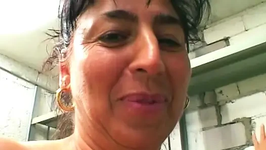 Mature Slut Fists Gaping Pussy Dripping Thick Cum