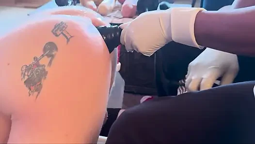 Painful anal stretching