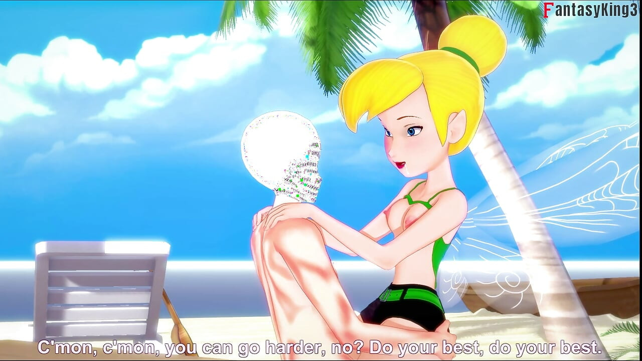 seks bikini tinkerbell di pantai