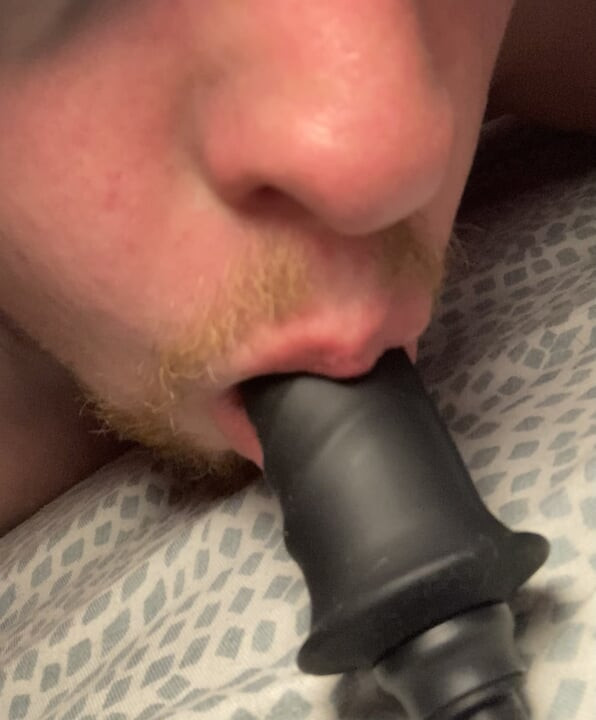 POV Dildo Blowjob - Imagine it's your cock!