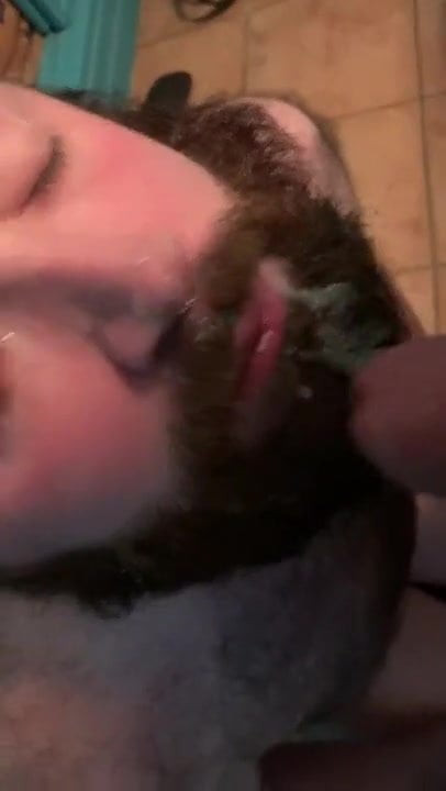 Cum in beard