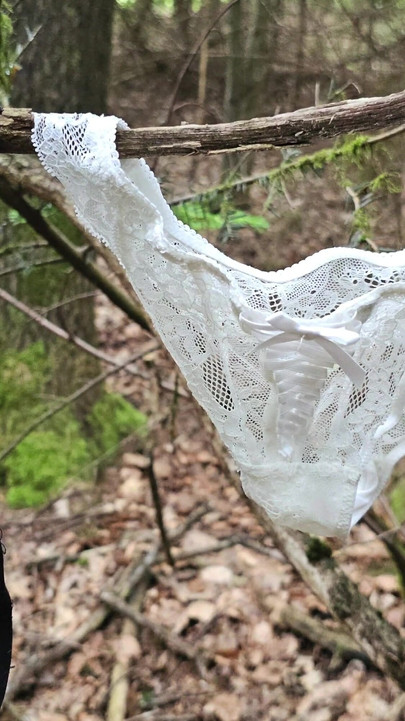 Stunning moment from "Thong found in the forest and cum covered"