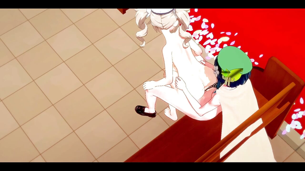 Genshin Impact เฮนไต - Barbara X Venti เย็ดในโบสถ์ - หนังโป๊เกมอนิเมะเอเชียญี่ปุ่น