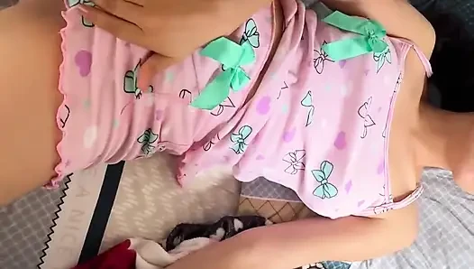 Stepdaughter Seduces Me with Her Pajamas and I End up Touching Her All Over