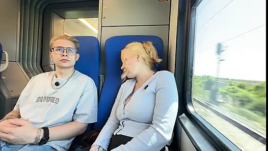 Step Mom Step Son Taboo Vacation - Husband Ditches Train, They Share Bed & Explode in Morning Passion
