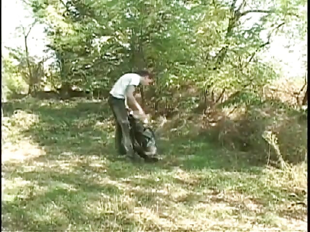 Horny guy plunges his dick into gay guy's mouth and ass