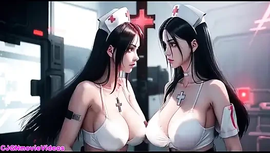 Ratu iblis meminta dua ciuman gadis (animasi Ai)