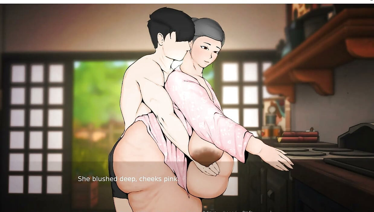 Plowed - Gameplay - Roleplay - Pregnant Granny Pussy Licking in Kitchen Counter