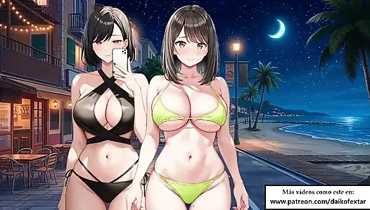 Spanish Hentai JOI. Women watch as YOU peel it in the street (fantasy). Very immersive role.