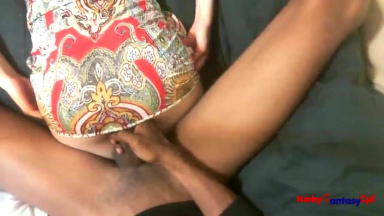 Hubby jack cock on wife's ass