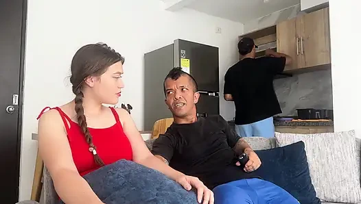 The Sexiest Stepmom Fucks Her Little Stepson Without Her Husband Noticing.