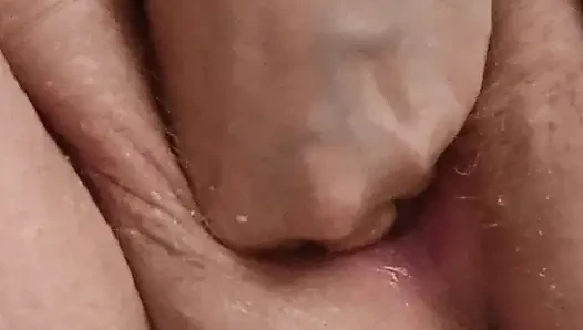 Fat horny cunt gets fingered