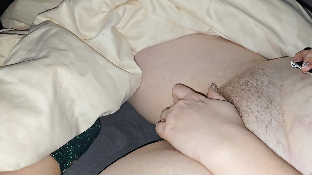 Horny Couple's Mutual Masturbation Ends with Big Cum All Over Wife's Body