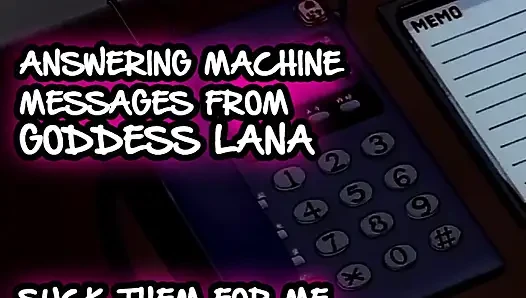 AUDIO ONLY - Answering machine messages 1 suck them for me