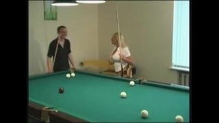 Big Tit Mature Fucked over a game of Pool