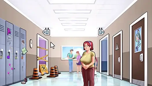 Summertime saga: the nurse helped Johannes