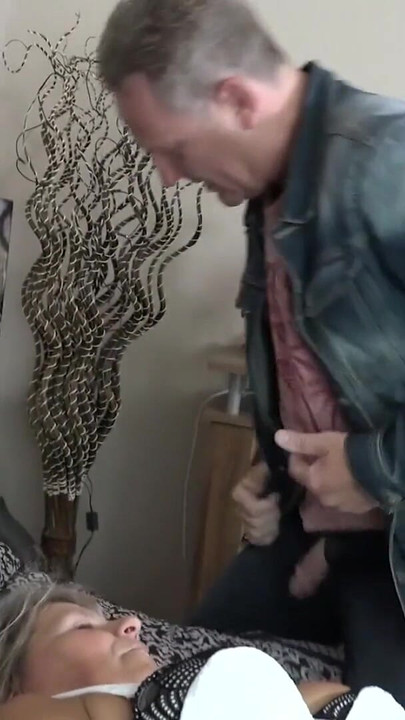 Stunning moment from "German grandma wants something new and brings a toy into the bedroom!"