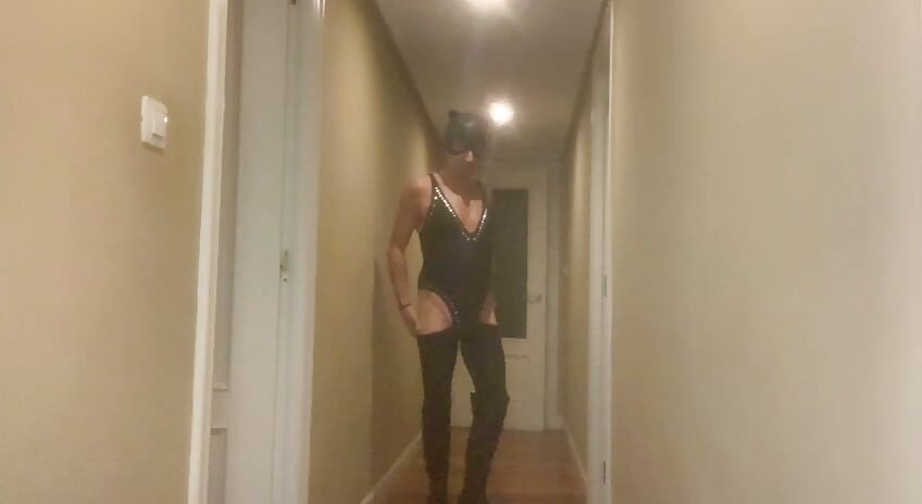 Parade around the house in my wife's new swimsuit