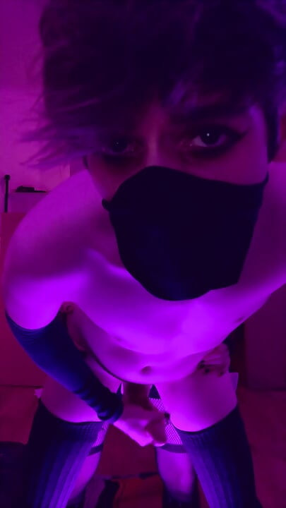 Cute Femboy Trappybae Getting Pounded from Behind! Standing Doggy!
