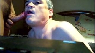 Homosexueller Blowjob-Doggie-Fick und Sperma-Fick