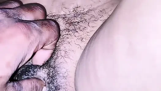 He put his hand in his wife's pussy and her pussy exploded.