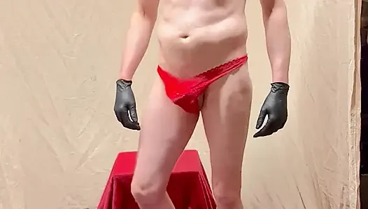 Sexy Body Cream On Cock And Body