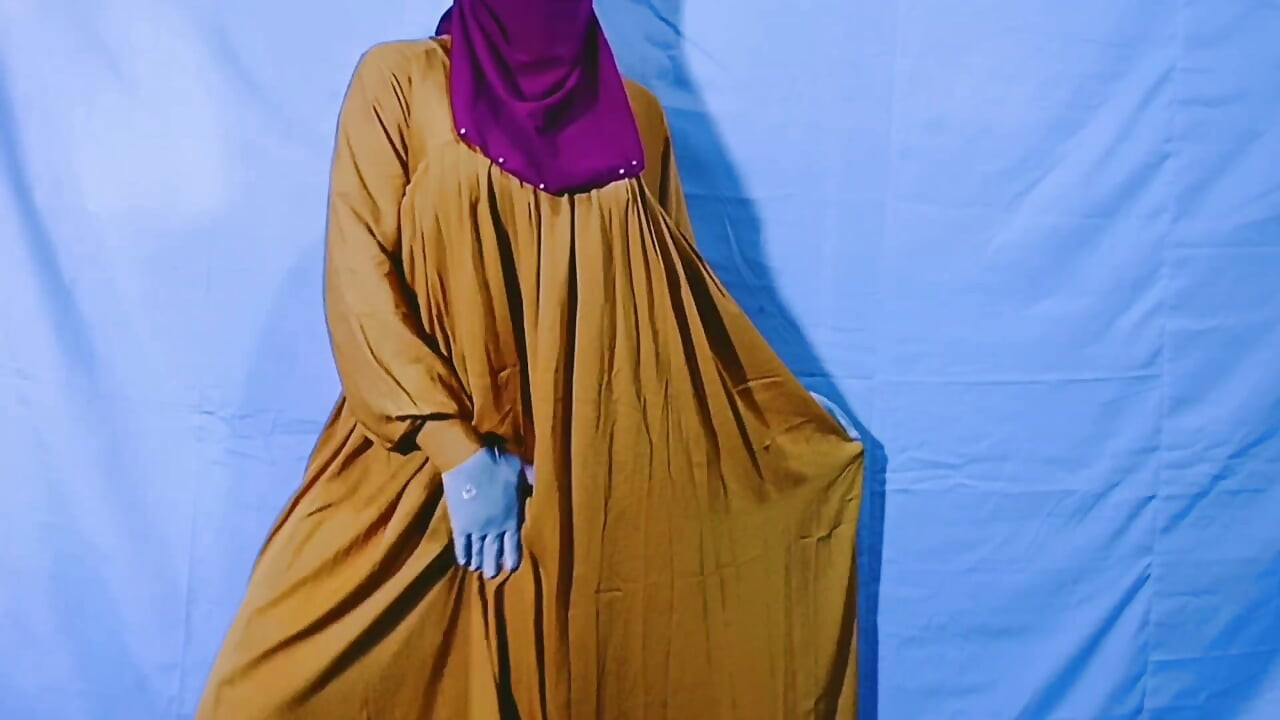 Bhabhi din satul Desi, Bangladeză cu hijab musulman