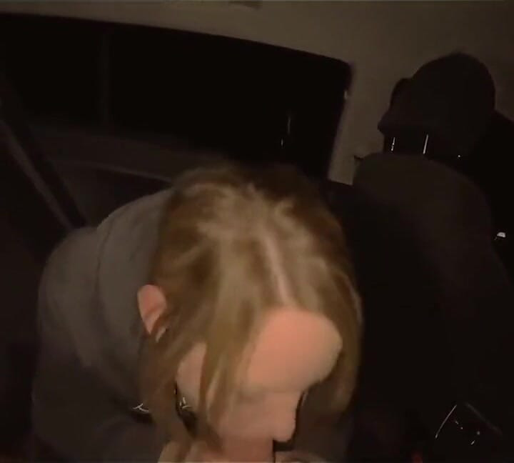 Wife Butt Fucked by Big Dick in the Back Seat