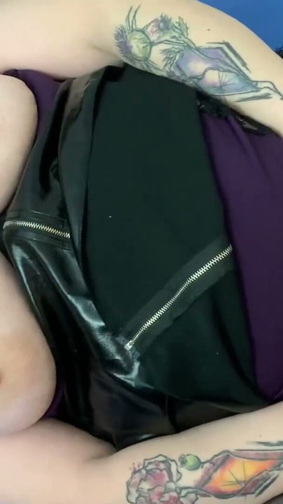 German Goth BBW Fucks Herself With Fantasy Dildo - Abby Strange | Clip 1