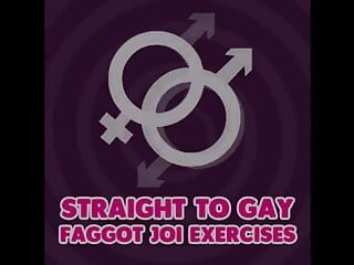 Directamente a gay gay - ejercicios de instrucción de paja
