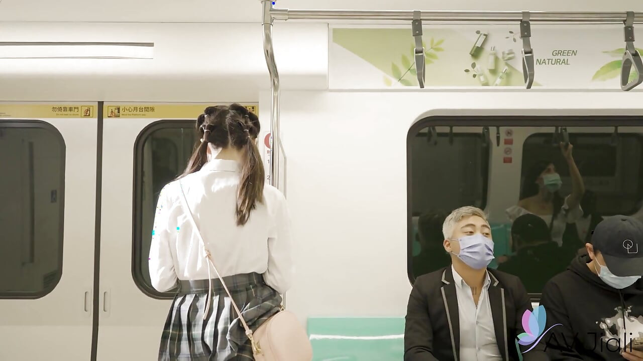 Yuli Gets Fucked by an Invisible Man on the Train