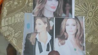 Трибьют на лице Angelina Jolie
