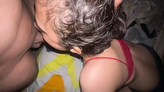 Глубокий минет, миссионерский секс, камшот с новой бхабхи