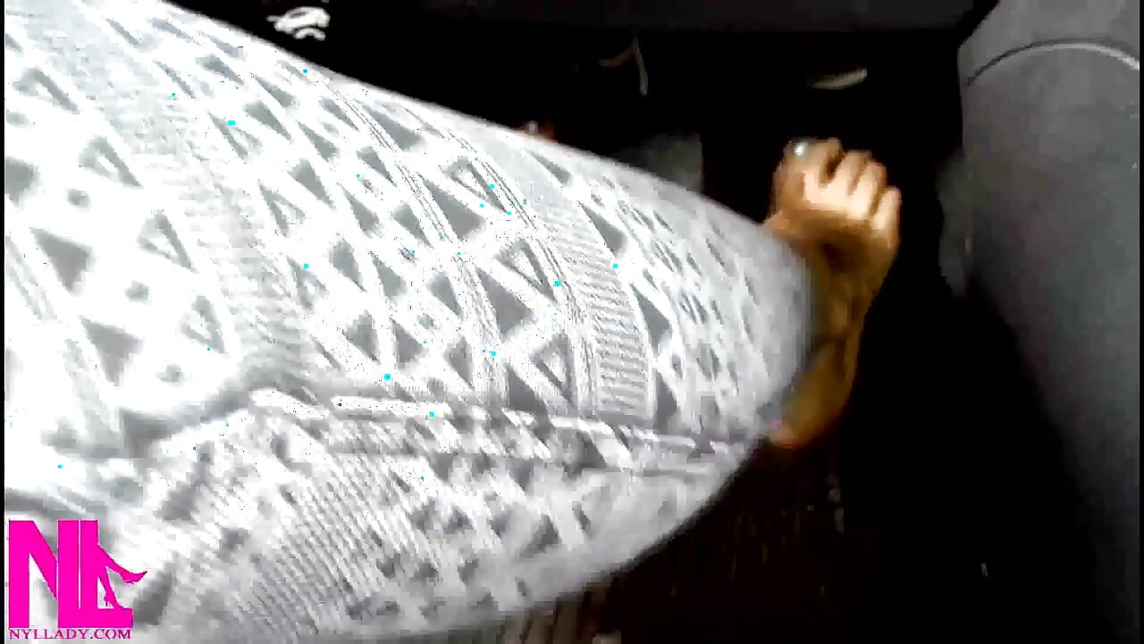 Pedal Pumping in White Sneakers and Cotton Socks