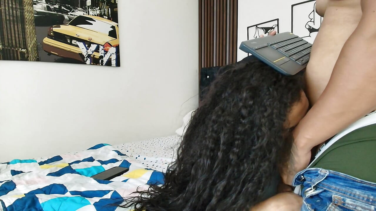 HE TELLS ME TO SLAP HIM WITH MY COCK