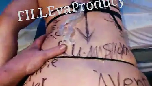 Mazy Kinn humiliating with the black pencil as a commodity without any self-esteem