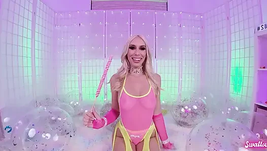 Hot Barbie Girl Kay Lovely Masturbating and Sucking Dick