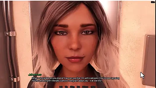 Radiant 6, waiter shows me her boobs