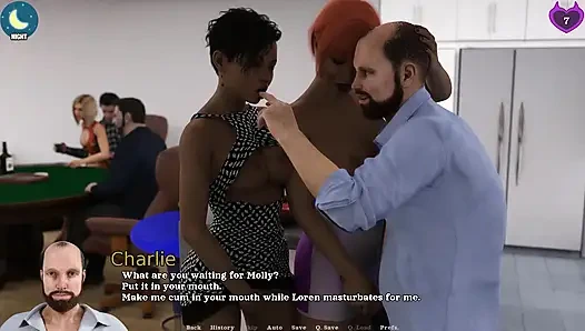 Трудные дни: неверные жены ссориться перед хуем о том, кто собирается его пососать закончился большим взрывом спермы, эпизод 25