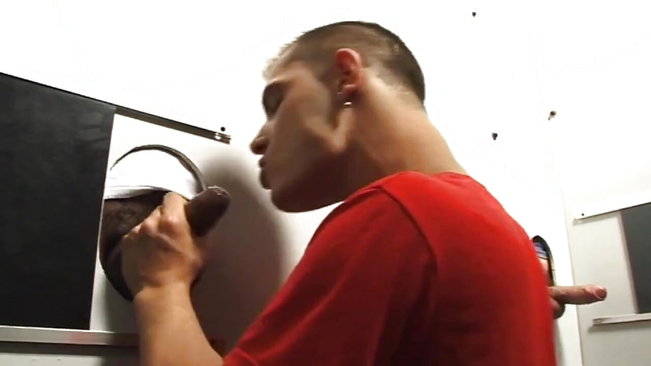 Hard session in glory holes to cum