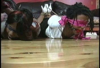 Black Girls in Hard Hogtie