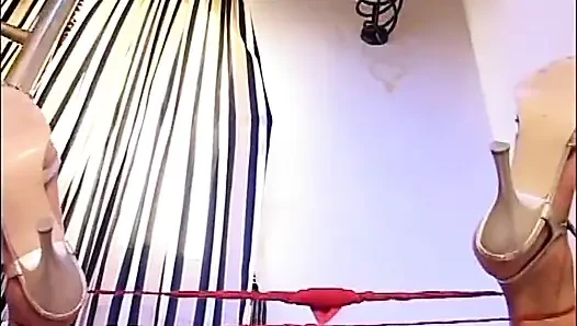 Masturbating fingering pussy dildo penetrated