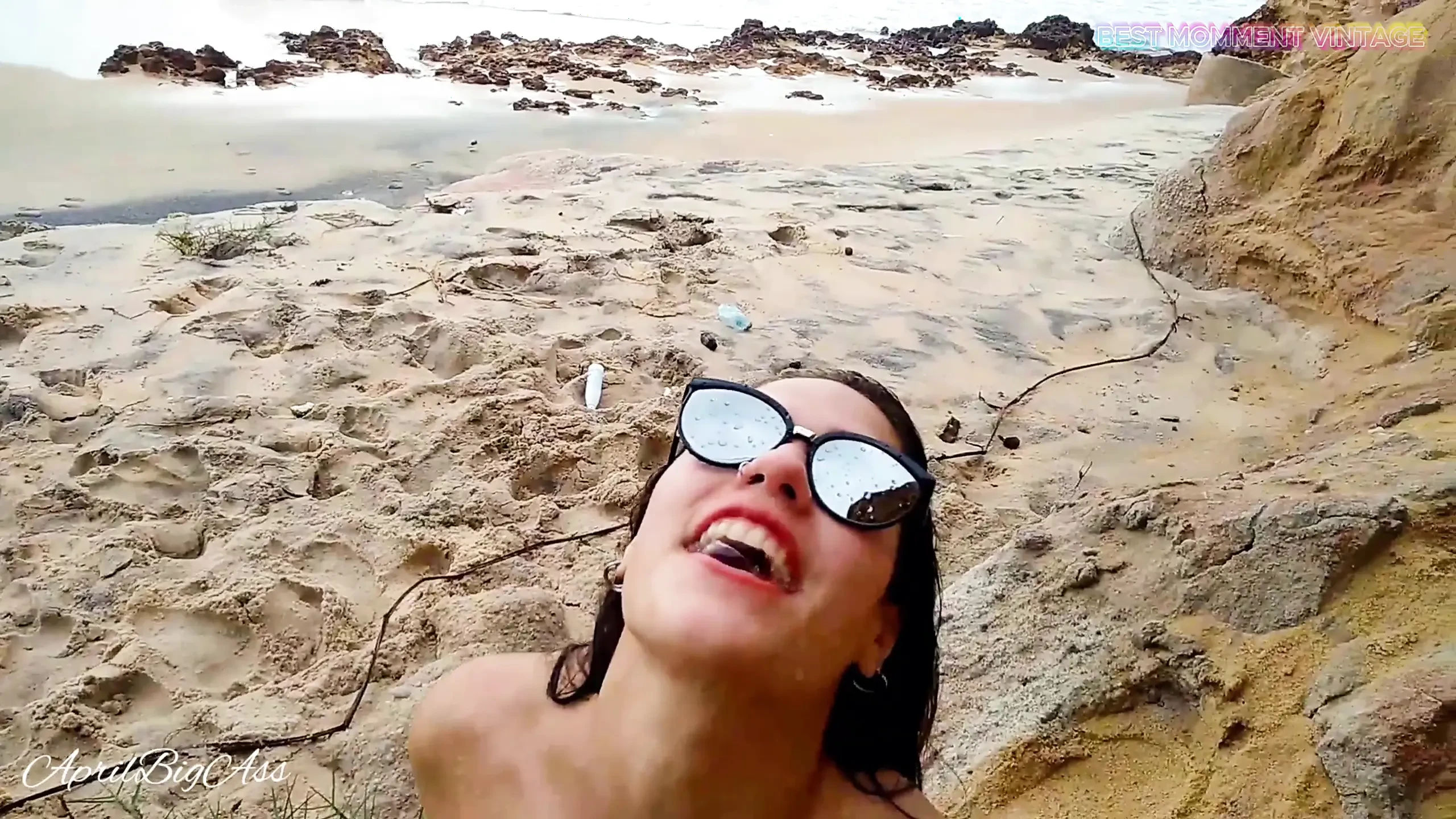 Vintage moments, drinking pee on the beach, posts "high risk" over 5 liters of pee!! VOL 2