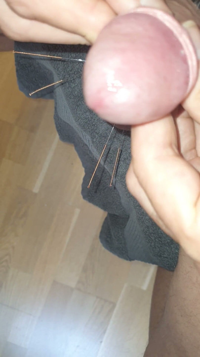 Needles in testicles and glans | Clip 1