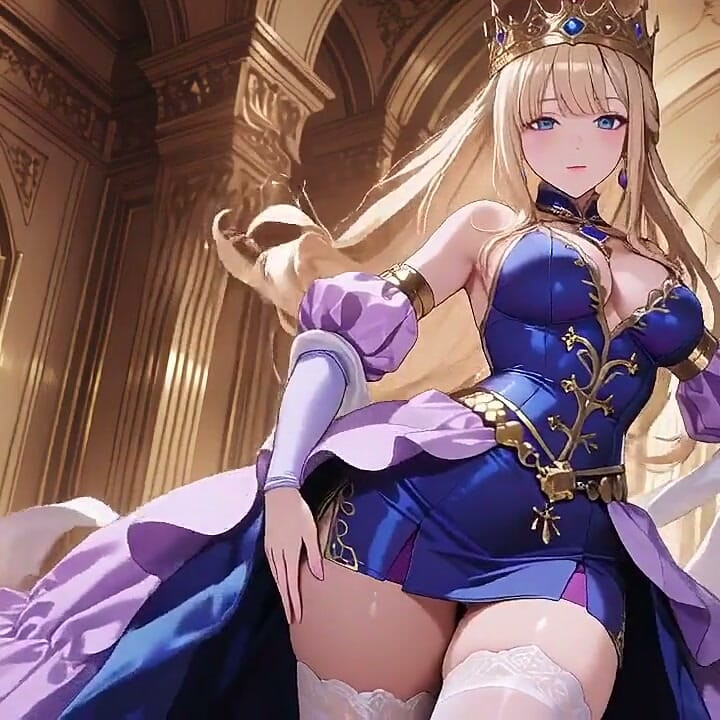 Lazily Leaning on the Red Velvet Throne, Sipping From a Glass with Hazy Eyes